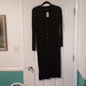NWT Maxi Black Sweater Cardigan